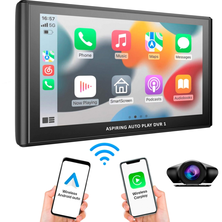 Автомобильный монитор Aspiring Auto Play DVR 1, Magnet, CarPlay, Android Auto, фото 10