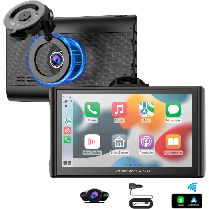 Автомобильный монитор Aspiring Auto Play DVR 1, Magnet, CarPlay, Android Auto, фото 11
