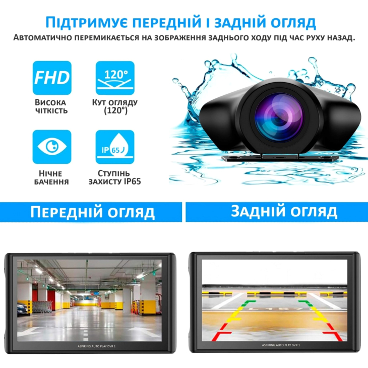 Автомобильный монитор Aspiring Auto Play DVR 1, Magnet, CarPlay, Android Auto, фото 14