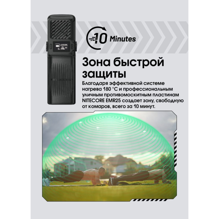 2в1 - Фумигатор беспроводной + Power Bank Nitecore EMR25 (QC 3.0, 12000mAh), фото 8