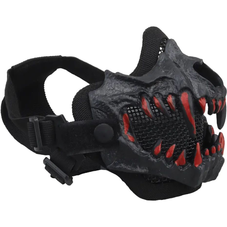 Маска для страйкбола WoSport Fangs Mask Black, фото 2