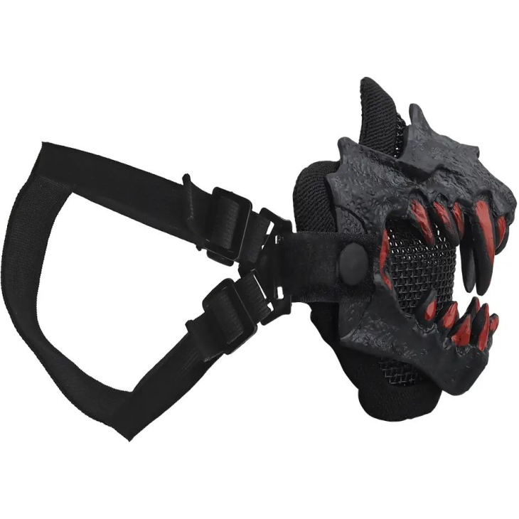 Маска для страйкбола WoSport Fangs Mask Black, фото 3