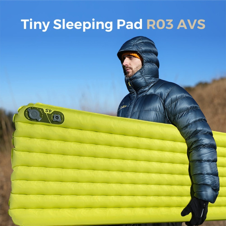 Коврик самонадувающийся Flextail Tiny Slleeping Pad R03 AVS зеленый, фото 7