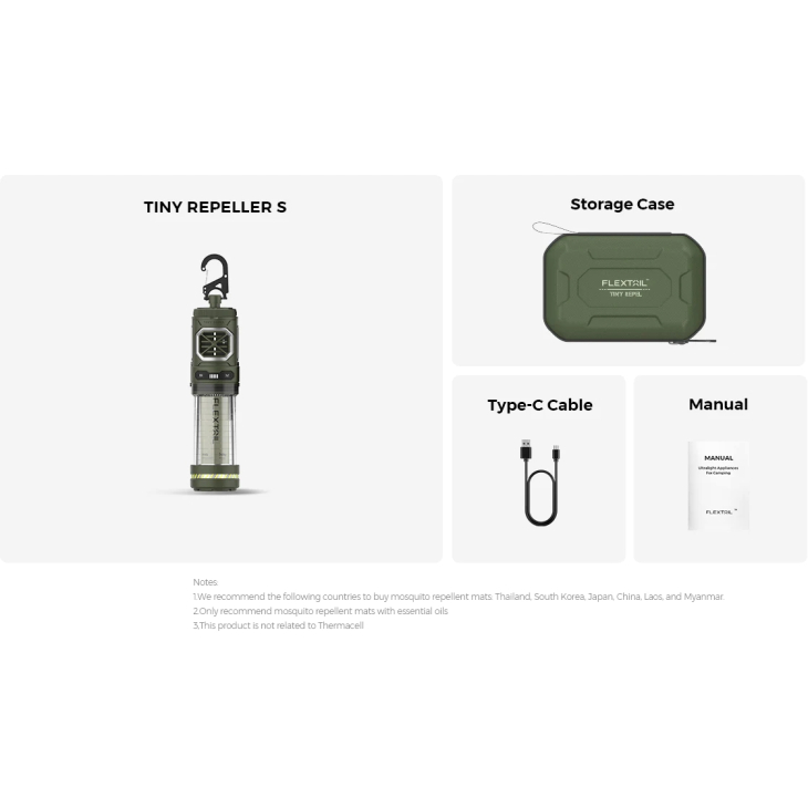 Фумигатор-фонарь кемпинговый Flextail Tiny Repel S голубой, фото 2