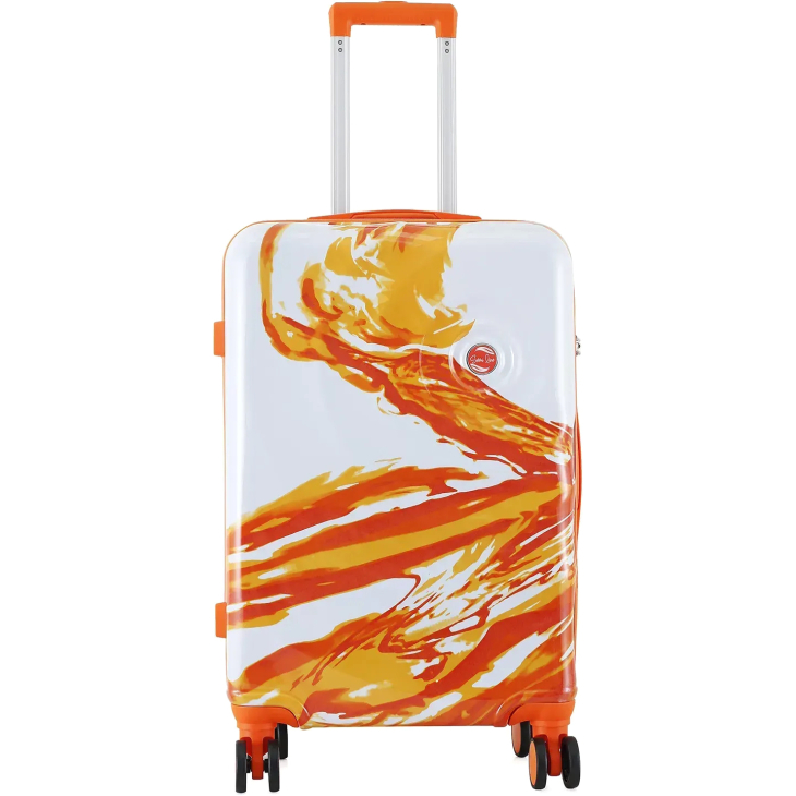 Чемодан Semi Line 24" M White/Orange Print (T5655-2), фото 2