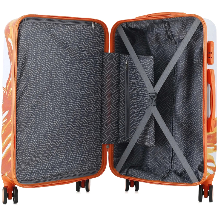 Чемодан Semi Line 24" M White/Orange Print (T5655-2), фото 6