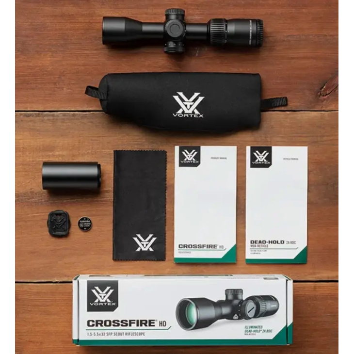 Прицел оптический Vortex Crossfire HD 1.5-5.5x32 Scout 2A BDC MOA (CFR-1501i), фото 7