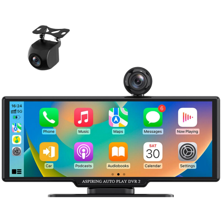 Автомобильный монитор Aspiring Auto Play DVR 2, Magnet, CarPlay, Android Auto, фото 