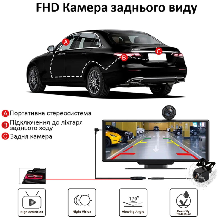 Автомобильный монитор Aspiring Auto Play DVR 2, Magnet, CarPlay, Android Auto, фото 13
