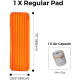 Коврик самонадувающийся Flextail Tiny Sleeping Pad R05 AVS оранжевый, фото 6